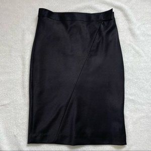 Marie?Saint Pierre Black Zip Detail Pencil Skirt